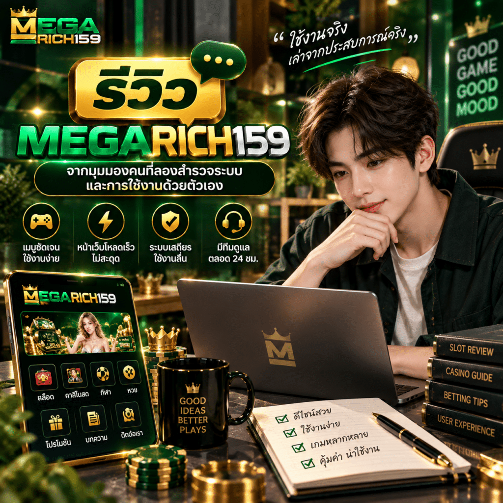 รีวิว MEGARICH159 จากมุมมองคนที่ลองสำรวจระบบและการใช้งานด้วยตัวเอง